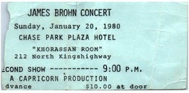 Vintage James Brown Ticket Stub January 20 1980 St. Louis Missouri - £50.38 GBP