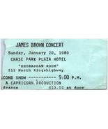 Vintage James Brown Ticket Stub January 20 1980 St. Louis Missouri - £50.59 GBP