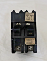 FPE Federal Pacific 50 Amp 2 Pole 120/240V Stab-lok Circuit Breaker Thick - $39.55