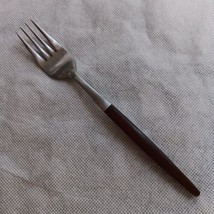 Pyramid Dinner Fork Stainless Steel Synthetic Wood Tone Handle 7.5&quot; - £10.35 GBP