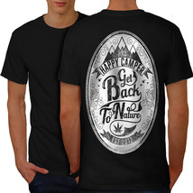 Get Back To Nature Slogan Shirt Pass Joint Men T-shirt Back - £10.44 GBP