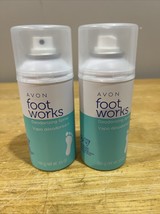 AVON Foot Works Deodorizing Spray 3.5 oz Lot of 2 Eliminates Foot Odor B... - $309.96 MXN