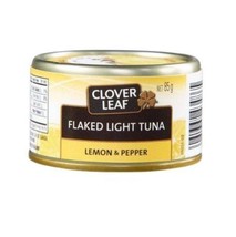 12 cans of CLOVER LEAF Flaked light Tuna Lemon &amp; Pepper 85g each Canada - £36.52 GBP