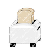 Vintage Toaster DIGITAL File.  Instant Download, PNG & SVG Files.  No Physical S