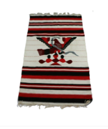 Vtg Handwoven Aztec Native American Tenochtitlan Eagle Snake Blanket Rug... - $3,994.43 MXN