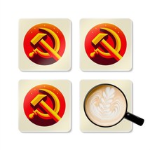 communist sickle and hammer  Coaster Set - £15.68 GBP