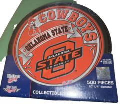 Oklahoma State University Cowboys Puzzle Tin 500 Pieces 20 1/4&quot; Diameter - $362.41 MXN