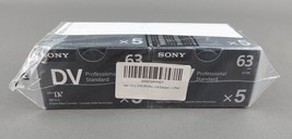 Sony DVM63PS MiniDV 63 Min Camcorder Video Tape Cassettes 10 Pack New Se... - £55.14 GBP