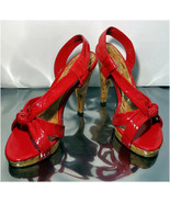 JLo by Jennifer Lopez Chana Fidelia Red Patent Heels Shoes Size 6M - $24.97