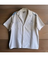 Vtg 60s Rat Pack Iolani Blue Hawaiian Shirt Button Loop Embroidered XX L... - $70.15 CAD