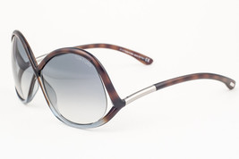 Tom Ford IVANNA 372 53W Havana / Blue Gradient Sunglasses TF372 53W 64mm - $151.05