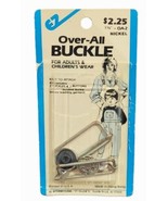Vintage EZ Over-All Buckle 1 3/8&quot; OA2 Nickel - $169.16 MXN