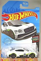 2021 Hot Wheels #133 Hw Race Day 7/10 2018 Bentley Continental GT3 White w/10Sp - £5.56 GBP