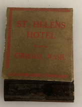 Vintage Diamond Matchbook St Helens Hotel  Chehalis Washington Blackberr... - $19.01