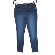d.jeans Womens Jeans Modern Fit High Waist Skinny Dark Wash Stretch Size 4 - £15.20 GBP