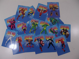 Vintage Marvel Super Heroes Secret Wars Custom Trading Card Set Mattel - £11.93 GBP