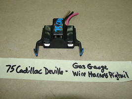Oem 1975 75 Cadillac De Ville Dash Fuel Gas Gauge Wire Harness Pigtail - £11.59 GBP