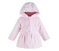 First Impressions Girls Hooded Faux-Fur Coat - £18.94 GBP
