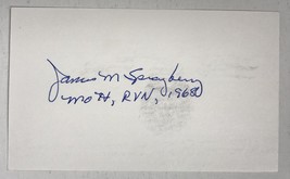 James M. Sprayberry Signed Autographed 3x5 Index Card - Medal of Honor - £19.65 GBP