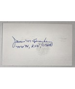 James M. Sprayberry Signed Autographed 3x5 Index Card - Medal of Honor - £13.07 GBP