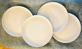Master Cuisine Salad Plates (4) 7-3/4&quot; White Stoneware - £25.79 GBP
