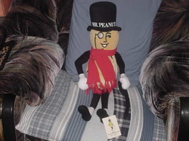 24&quot; Mr. Peanut Plush Doll Toy With Cane &amp; Scarf Tags 1991  - £46.82 GBP