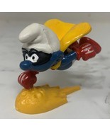 Smurfs Superman Flying Super Hero Figure 1980 Vintage Schleich PVC Toy Peyo - €9,32 EUR
