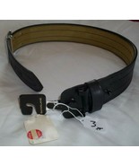 Kroll Safariland Heavy Leather Police Duty Belt 87 size 30 NEW NOS 2 1/4&quot; - £27.24 GBP
