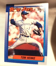 Tom Henke 1990 Topps Baseball Trading Card Blue Jays - $2.00