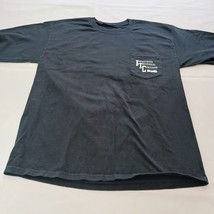 Industrial Technical Coating Men&#39;s Black Employee Graphic T-Shirt Long S... - $191.28 MXN