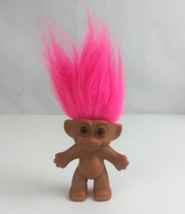Vintage 1980&#39;s Russ Troll With Hot Pink Hair  3&quot; Troll Doll - £9.29 GBP