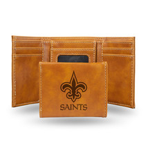 New Orleans Saints Wallet Trifold Laser Engraved - $55.49