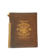 Antique 1867 JOHNSON&#39;S NEW ILLUSTRATED STEEL PLATE  FAMILY ATLAS w DESCR... - £1,262.22 GBP