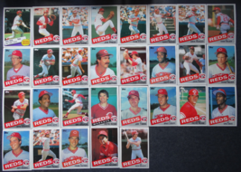 1985 Topps Cincinnati Reds Team Set of 29 Baseball Cards - $9.00