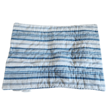 Pottery Barn Kids Yarn Dyed Nautical Stripe Quilted Standard Sham Blue W... - $29.10