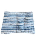 Pottery Barn Kids Yarn Dyed Nautical Stripe Quilted Standard Sham Blue W... - £22.80 GBP