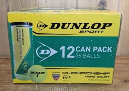 Dunlop Championship Hard Court Tennis Balls 12 Can Pack 36 Balls USTA ITF - £18.67 GBP