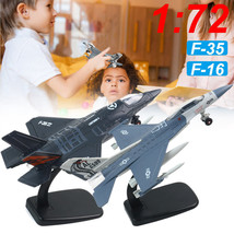 F-35&amp;F-16 Fighter Jet Aircraft Set 1:72 Scale Diecast Plane Model W/ Light&amp;Sound - £37.79 GBP