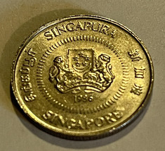 Singapore 10 Cents, 1980 SINGAPURA  COINS WORLD  COIN - $2.09