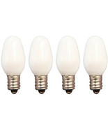 4 watt Night Light replacement BULBs 4pak White e12 candelabra c7 MERIDI... - £17.54 GBP