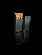 Brizard Elite Dakota Black & Ebony Cigar Case Holder NIB image 6