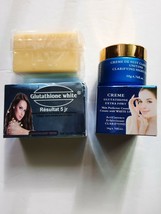 Lait Glutathione exclusive Strong whitening face cream 50g + face & body soap - $44.00