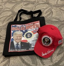 TRUMP 2025 INAUGURATION HAT + TOTE BAG w SIGNATURE REPUBLICAN GOP MAGA R... - £32.59 GBP