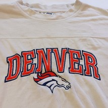 Vintage Denver Broncos Medium T-Shirt Men's Off-White Long Sleeve Lee Sport NFL image 7