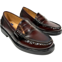 Nunn Bush Lincoln Burgundy Leather Slip-on Moc Toe Penny Loafer Men&#39;s si... - $606.63 MXN