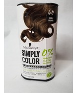 Schwarzkopf Simply Color 6.0 Cool Brown Permanent Color New In Box HP1 - £6.25 GBP