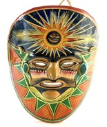 Hand Painted and Glazed Colorful Mexican Clay Mask Folk Art “Vaya Con Di... - €11,62 EUR