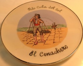 Vintage Decorative Plate Ado Costa Del Sol Assiette Decorative El Cenachero - £9.23 GBP