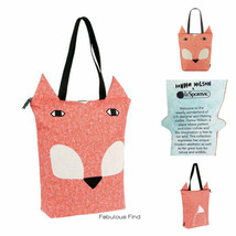 LeSportsac Donna Wilson Fox Tote, Freddie Fox Embroidered Free Ship Reversible - £65.03 GBP