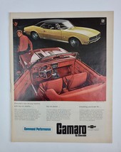 1967 Chevrolet Camaro convertible magazine paper ad Ronson Lighter Ad on rear - £15.02 GBP